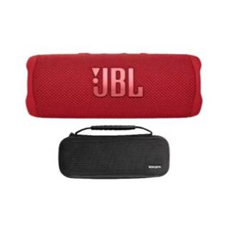 JBL FLIP6 Portable Waterproof Speaker (Red) with Knox Gear Hardshell Case bundle