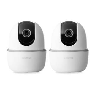 Lorex 2K Pan-Tilt Indoor Wi-Fi Security Camera (2-pack)