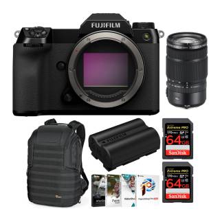 Fujifilm GFX 50S II Medium Format Mirrorless Camera with GF 32-64mm f/4 R LM Lens Bundle