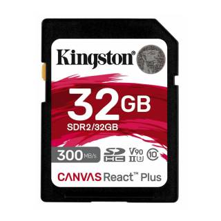 Kingston Canvas React Plus SD Memory Card (32GB)