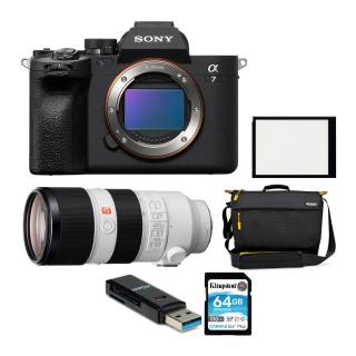Sony Alpha 7 IV Full-frame Mirrorless Interchangeable Lens Camera (Body) with Sony FE 70-200mm f/2.8 GM OSS Lens bundle