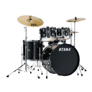 Tama Imperialstar 5-Piece Drum Kit with Meinl HCS Cymbals (Hairline Black)