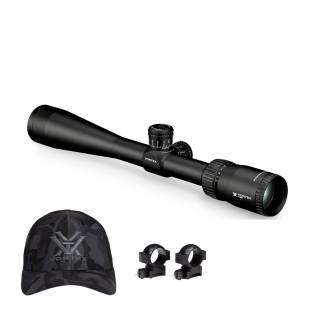 Vortex Diamondback Tactical 4-12x40 Riflescope (VMR-1 MOA Reticle) with 1-inch Scope Rings and Hat