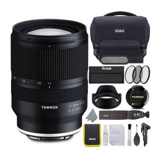 Tamron Di III RXD 17-28mm f/2.8 Lens for Sony E-Mount Bundle with Gadget Bag with Accessories