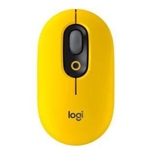 Logitech POP Wireless Mouse with Customizable Emoji for Win & Mac - Blast Yellow