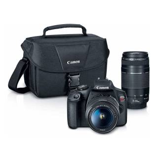 Canon EOS Rebel T7 DSLR Camera with EF-S 18-55mm and EF 75-300mm Double Zoom Lens Kit