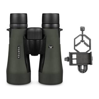 Vortex 12x50 Diamondback Binoculars with Smartphone Adapter Bundle