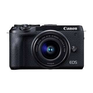 Canon EOS M6 Mark II Camera (Black) with EF-M15-45mm f/3.5-6.3 IS STM Lens Kit