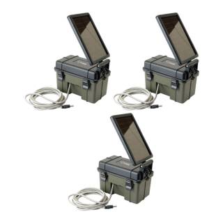 HME Trail Camera 12V / Solar Auxiliary Power Pack (3-Pack)