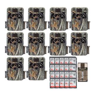 Browning Trail Cameras Dark Ops Extreme (10-Pack) and 16GB Card (20-Pack) Bundle
