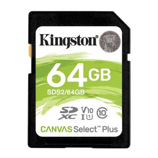 Kingston 64GB SDHC Canvas Select Plus Memory Card