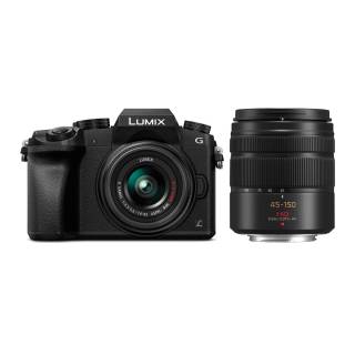 Panasonic Lumix DMC-G7 Compact System Camera Bundle with 14-42mm and 45-150mm Lenses