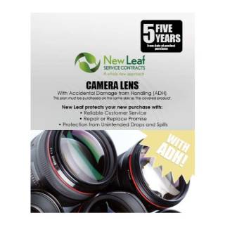 New Leaf 5-Year Camera Lens Service Plan with ADH for Products Retailing Under $3,000