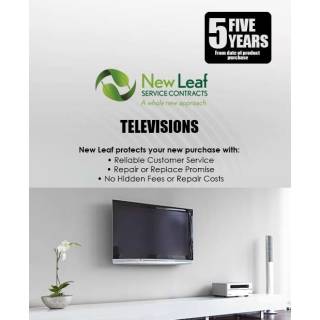 New Leaf 5-Year Televisions Service Plan for Products Retailing Under $2500
