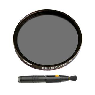 Tiffen 52mm Circular Polarizing (CPL) Camera Lens Filter and Lens Pen Bundle