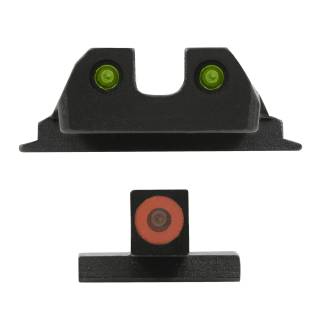 Meprolight ML-41770 HVS Fixed Self Illuminated Orange Front and Rear Day/Night Sight for Smith & Wesson M&P Shield
