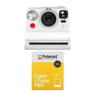 Polaroid Originals Now I-Type Instant Camera (White) and Standard Color Instant Film Bundle