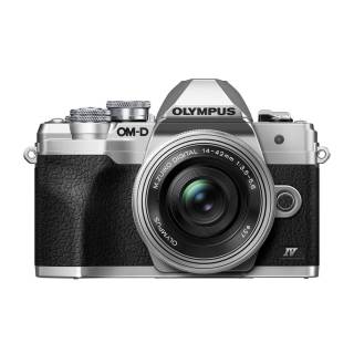 Olympus OM-D E-M10 Mark IV Camera (Silver) and M.Zuiko Digital ED 14-42mm f/3.5-5.6 EZ Lens Kit