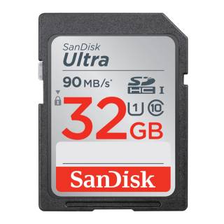 SanDisk 32GB Ultra SDHC UHS-I Memory Card (90 MB/s)