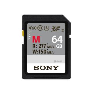 Sony 64GB V60 UHS-II M-Series Memory Card (Read 277 MB/s Write 150 MB/s)
