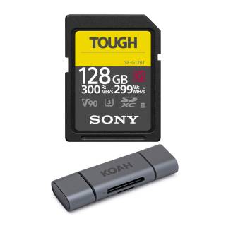 Sony 128GB UHS-II Tough G-Series SD Card bundle