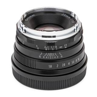 Koah Artisans Series 25mm f/1.8 Large Aperture Manual Focus Lens for Canon EF (Black)