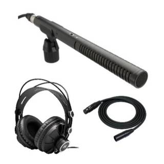 Rode NTG2 Condenser Shotgun Microphone Bundle with Knox Gear Closed-Back Headphones & XLR Cable