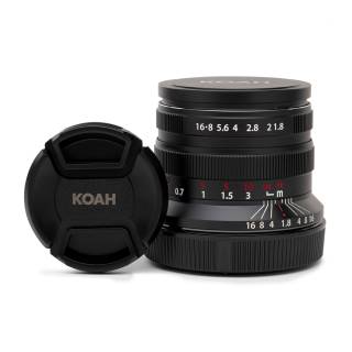 Koah Artisan Series 55mm F1.8 Full Frame Large Manual Focus Lens (Sony E Mount / Black)