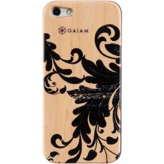 Gaiam Filigree Wood Case for iPhone 5  (Brown/Black)