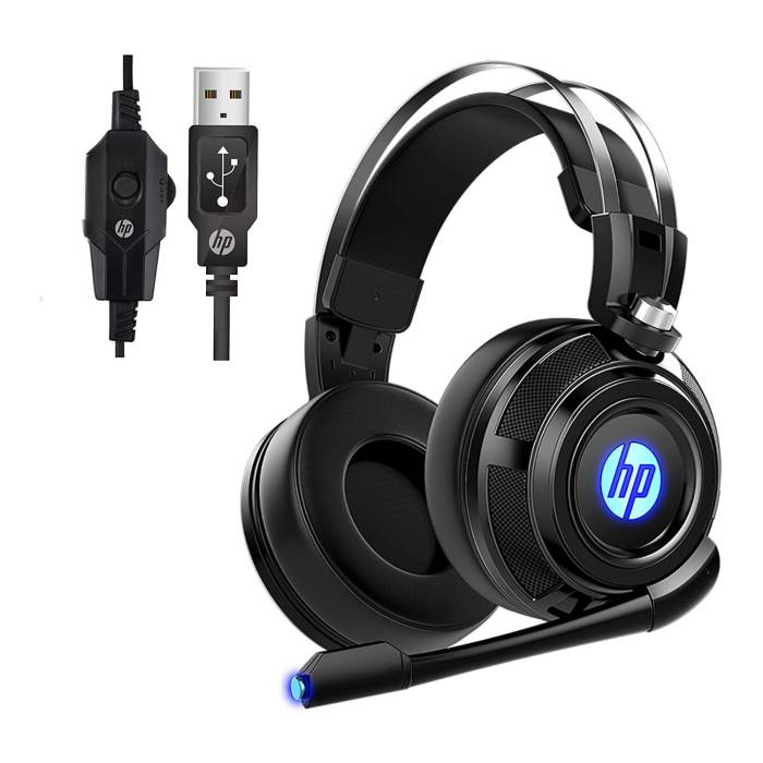 HP H220GS Virtual 7.1 LED Backlit Gaming Headset with Microphone