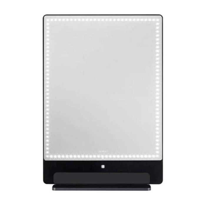 Glamcor RIKI TALL 20-Inch x 28-Inch Vanity Mirror with Dual Voltage (Black)