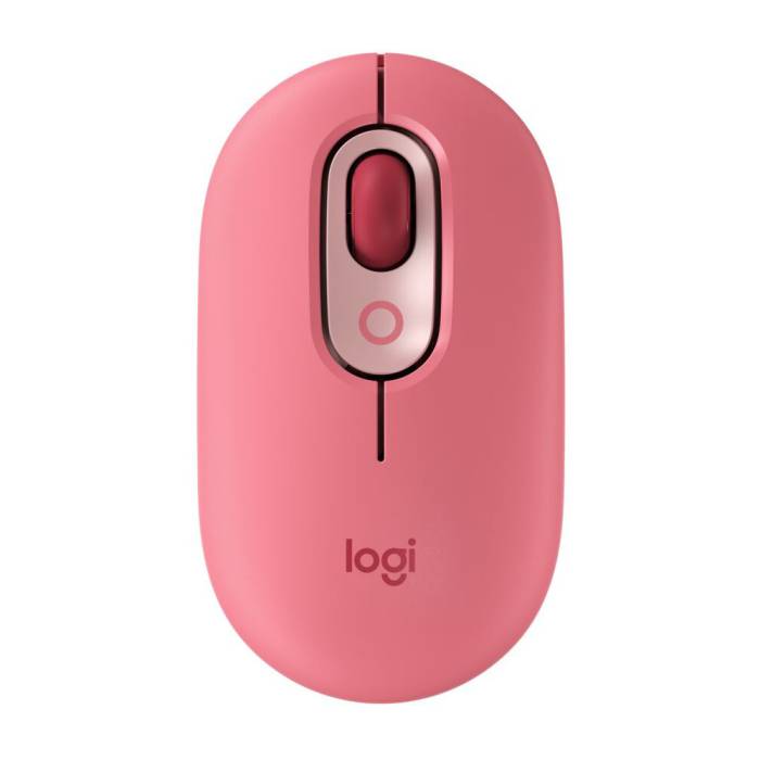 Logitech POP Wireless Mouse with Customizable Emojis for Windows, Mac & Chrome - Heartbreaker Rose