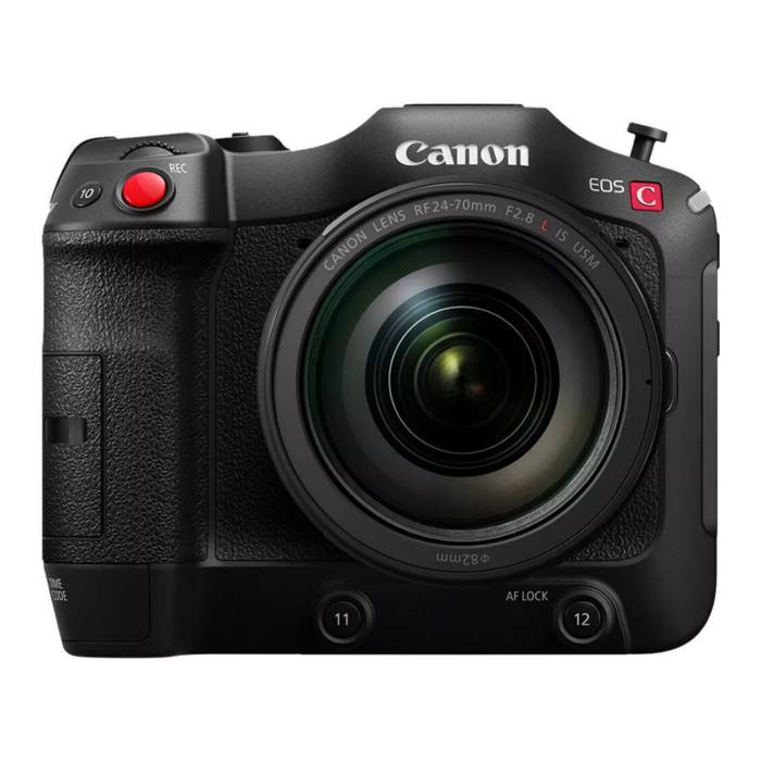 Canon EOS C70 Cinema Camera Kit with 24-70mm Zoom Lens, Built-in RF Mount, and Enhanced Scan Mode