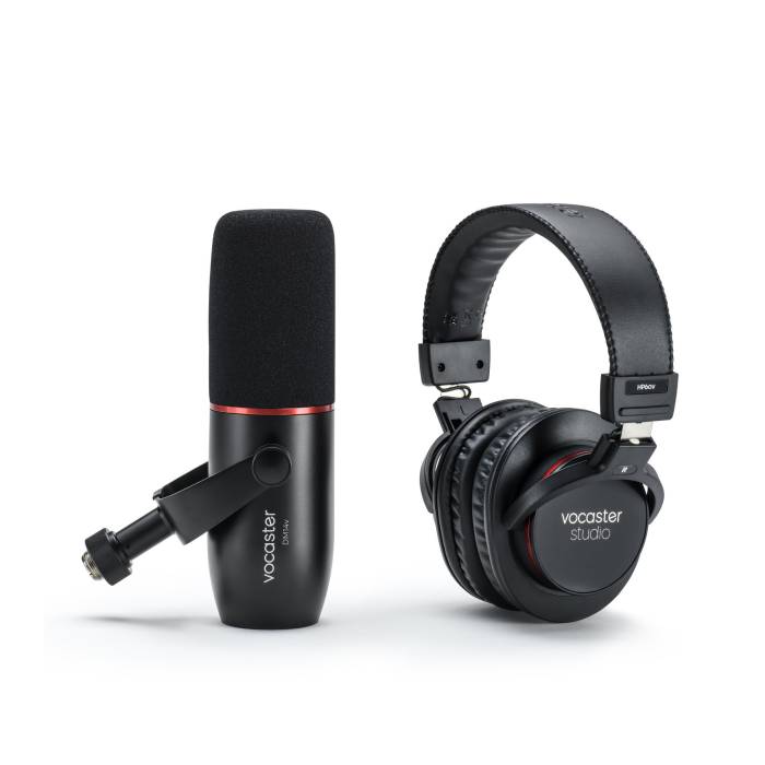 Focusrite Vocaster Broadcast Kit - Vocaster DM14v Podcasting Microphone, HP60v Headphones, and XLR Cable