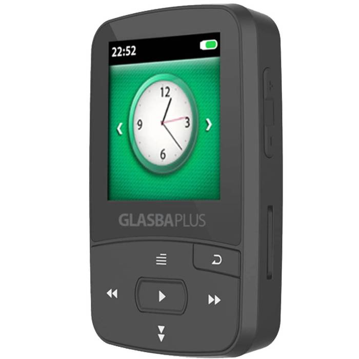 Samvix Glasba Plus 8GB Bluetooth MP3 Player with Internal Games (Gray)