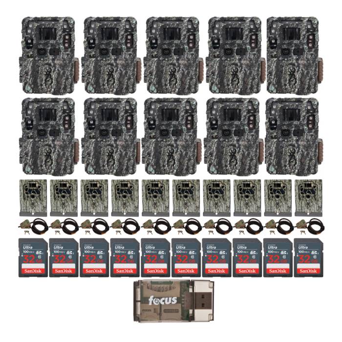 Browning Strike Force Pro DCL Trail Camera Super Security Bundle (10-Pack)