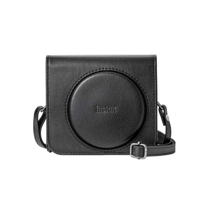 Fujifilm Instax SQ40 Poly-Synthetic Leather Camera Case with Debossed Logo (Black)