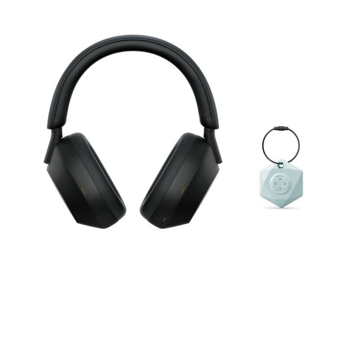 Sony WH-1000XM5 Wireless Noise Canceling Over-Ear Headphones (Black) with My Bluetooth Locator