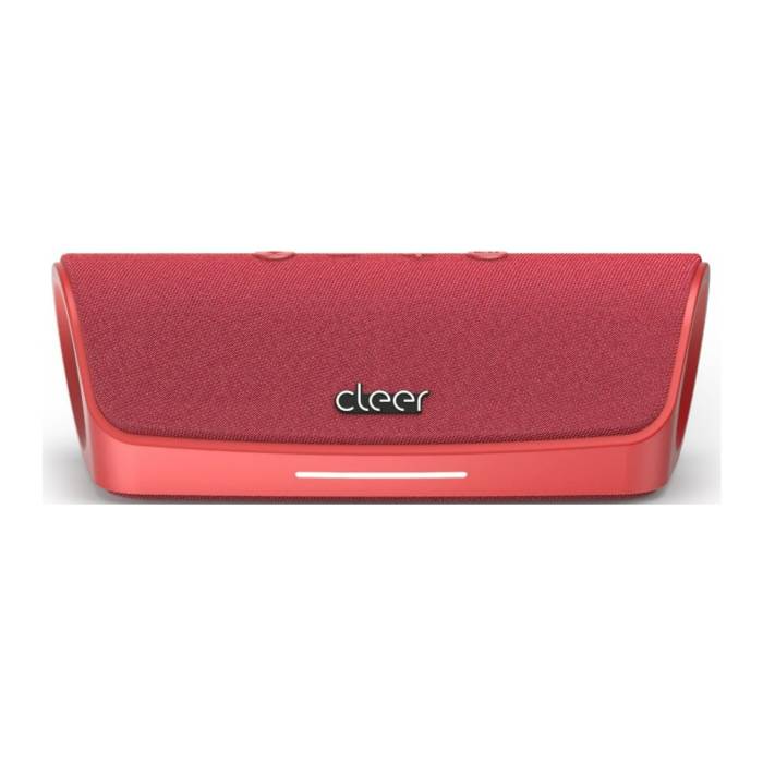 Cleer Audio Scene Water-Resistant Portable Bluetooth Speaker with Built-In Microphone (Red)