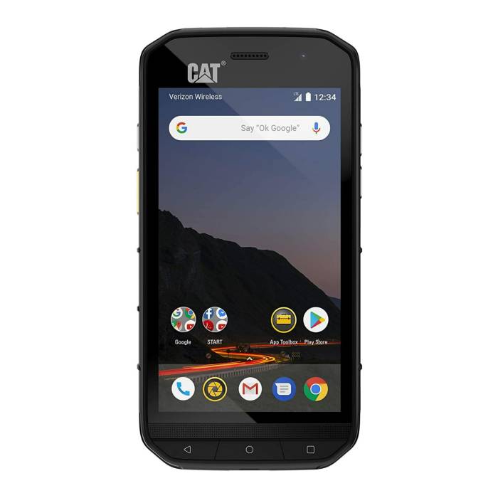 Cat S48c Unlocked Rugged Waterproof CDMA Technology Long Battery Life Smartphone (Black)