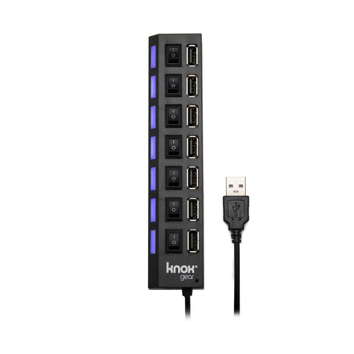 Knox Gear Universal 7-Port 2.0 USB Hub