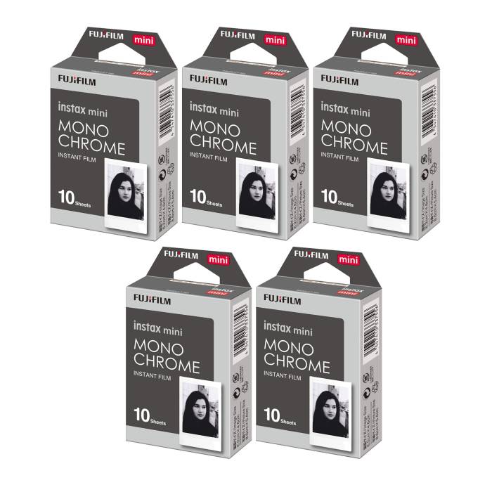 Fujifilm Instax Mini Monochrome Film (10 Exposures, Credit Card-Sized) 5-Pack-d20e0b961de86569.jpg