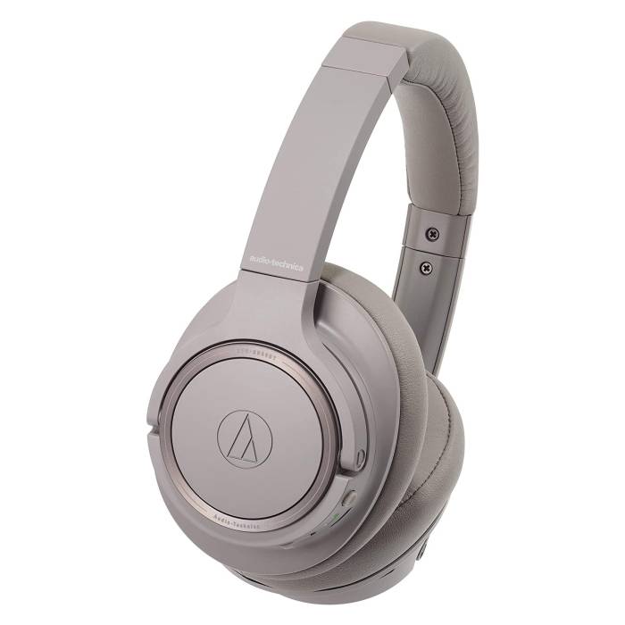 Audio-Technica ATH-SR50BT Bluetooth Wireless Over-Ear Headphones, Brown-Gray