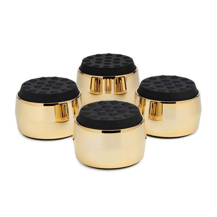 Knox Gear Subwoofer Isolation Feet (4-pack, Black/Gold)