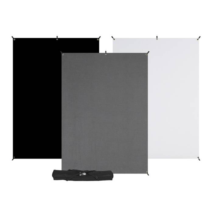 Westcott X-Drop 3-Pack Backdrop Kit (5 x 7 feet)