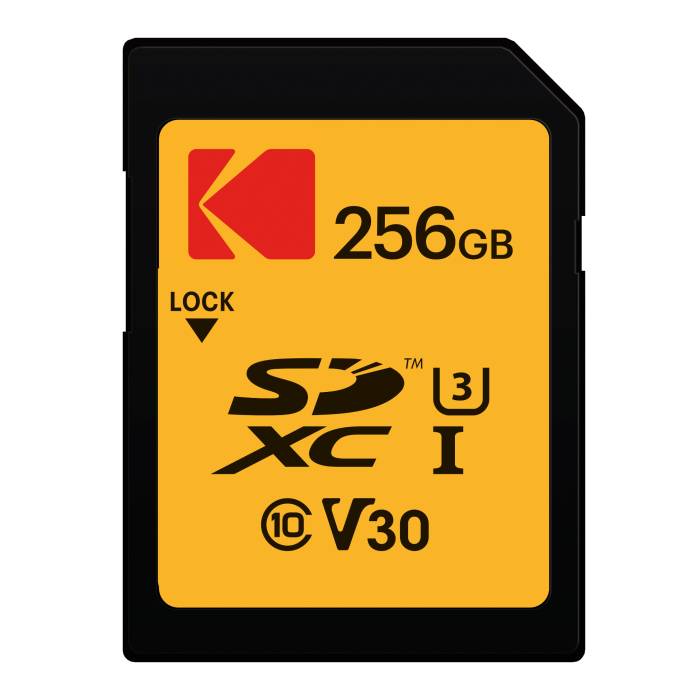 Kodak 256GB Class 10 UHS-1 U3 V30 A1 Memory Card