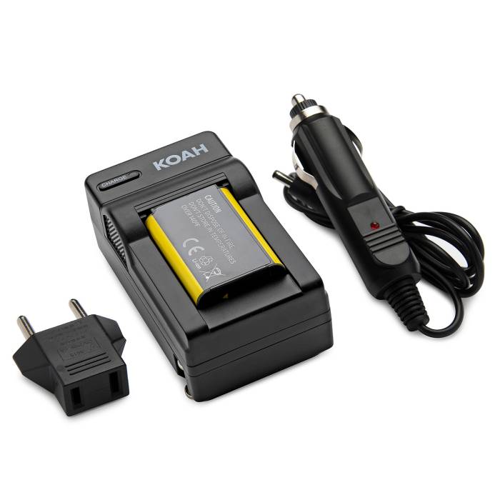 Koah Rechargeable Lithium-Ion Battery Pack for Sony NP-BX1 with Focus Camera QC-105 Battery Charger