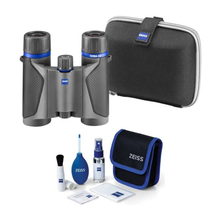 ZEISS 8x25 Terra ED Pocket Binoculars with Lens Cleaning Kit