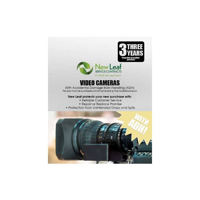 New Leaf 3-Year Video Cameras Service Plan with ADH for Products Retailing Under $6000