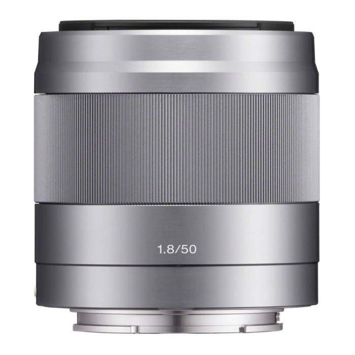 Sony E 50mm f/1.8 OSS Prime Lens (Silver)